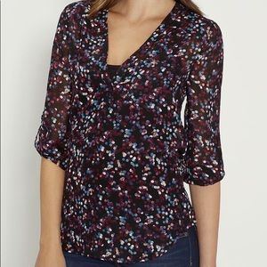 Maurices popover blouse polkadot